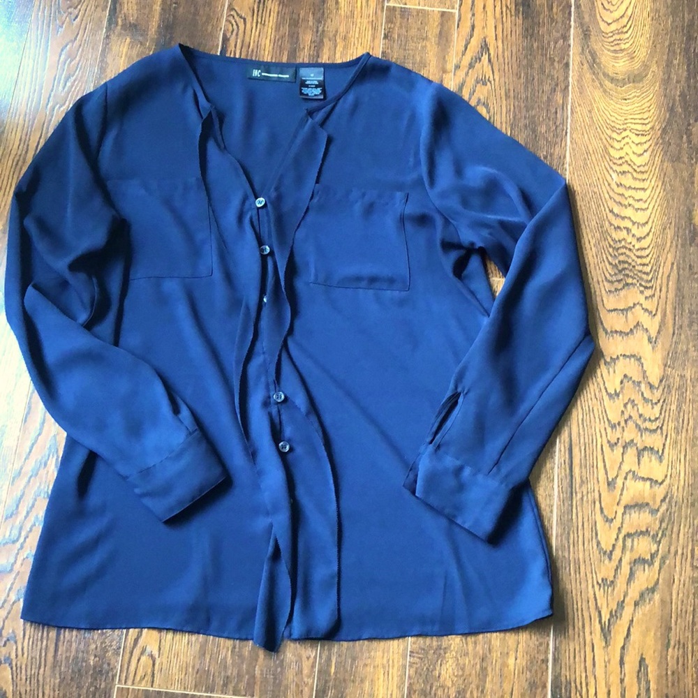 INC International Concepts Waterfall Front Blouse